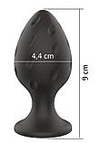 ANAL SILICONE SLAG Series - Силіконова анальна пробка L 4,4 см, BS7800021, фото 4