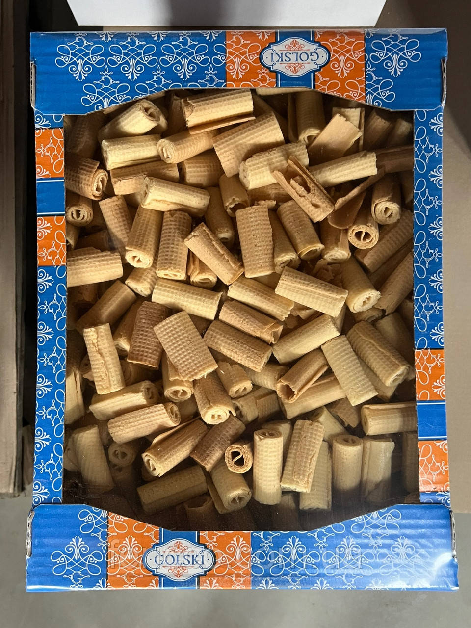 Вафельні рулетики  Rollo згущене молоко TM Golski 2,4 кг