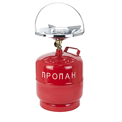 Газовий туристичний балон Кемпінг 8 літрів з пальником