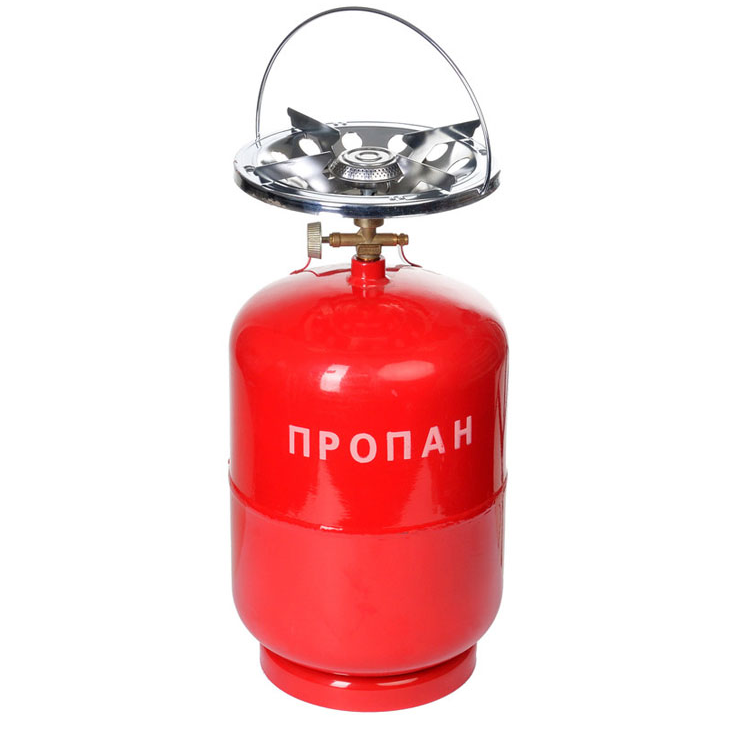 Газовий туристичний балон Кемпінг 12 літрів з пальником, фото 1