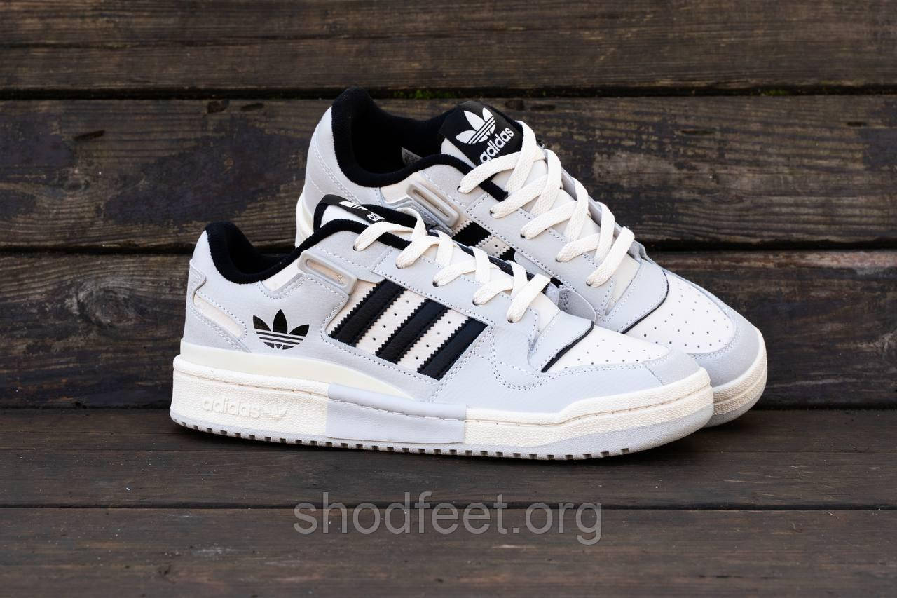 Кросівки Adidas Forum Exhibit Low White\Grey, фото 1