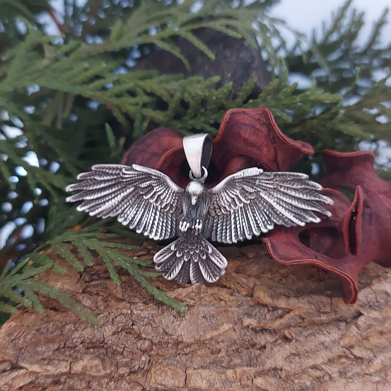 Купить Ворон, Птах Кулон, Подвес, Амулет, Талисман, цена 400 ₴ — Prom ...