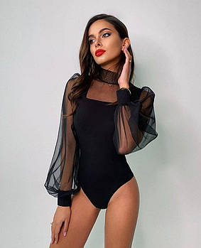 Красиве боді з об'ємними рукавами