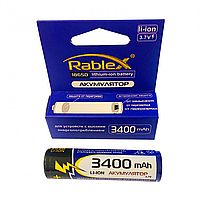 Акумулятор Rablex Li-Ion 18650 3400 mAh із захистом