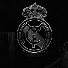 Акриловий світильник-нічник Real Madrid білий tty-n002155