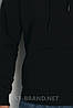 Підліткова кофта з капюшоном, худі для хлопчиків з якісного і натурального трикотажу - чорна, фото 5