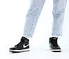 Зимові кросівки на хутрі Nike Air Jordan 1 Retro Winter взуття Найк Джордан чорні високі чоловічі підліткові, фото 5
