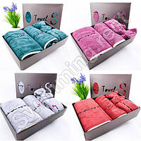 Подарунковий набір рушників з мікрофібри баня + кухня