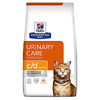 Корм для кошек Хиллс Hill's PD Feline c/d Urinary Care с курицей 1,5кг при мочекаменной болезни