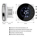 Контролер електричної теплої підлоги Tuya Smart Wifi Thermostat, 16 Амперів, з керуванням через смартфон, фото 7