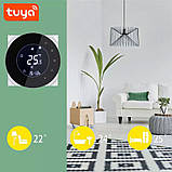 Контролер електричної теплої підлоги Tuya Smart Wifi Thermostat, 16 Амперів, з керуванням через смартфон, фото 9