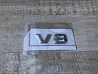 Эмблема логотип шильдик Наклейка V8 Мерседес Mercedes-Benz