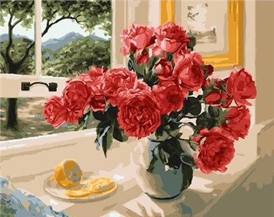 Картина по номерам. Brushme "Лимонний акцент червоних" GX23853, 40х50 см