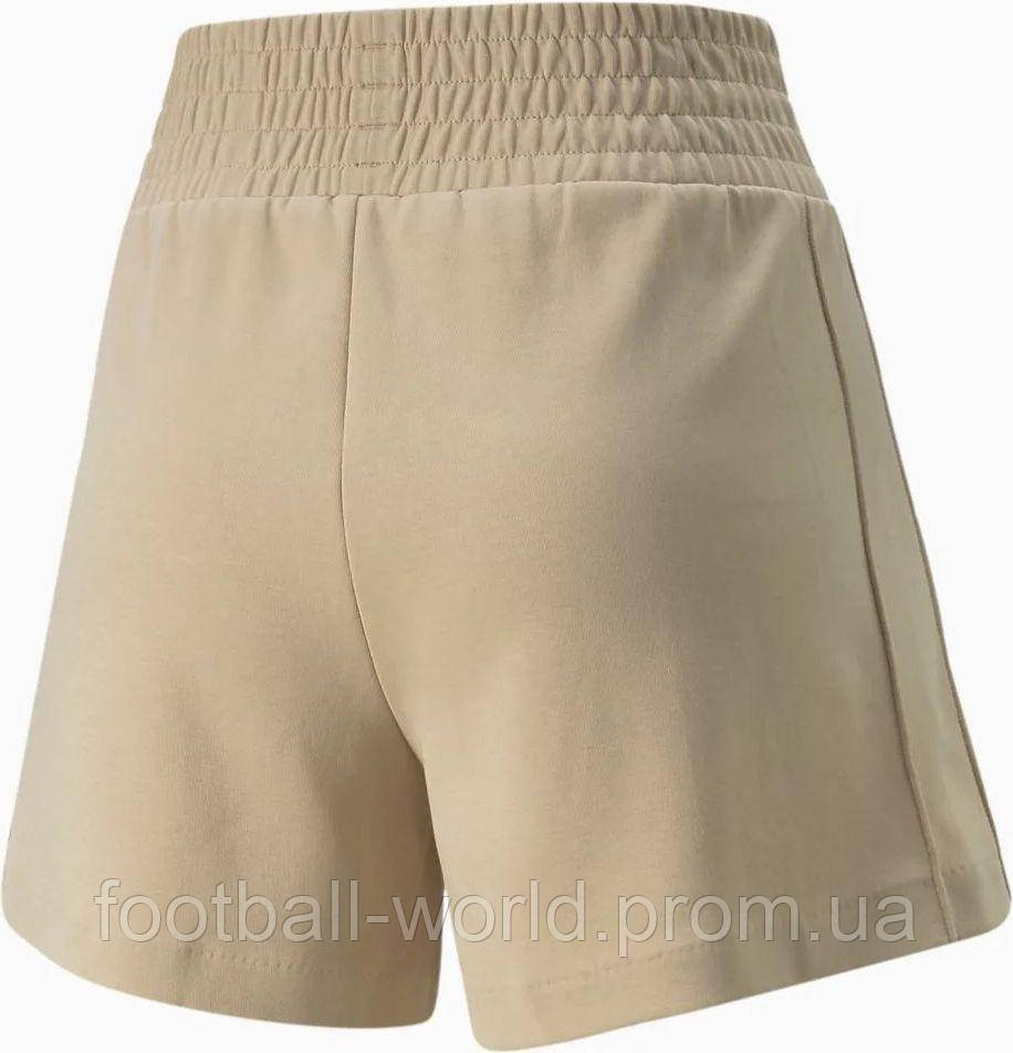 Шорты женские Puma T7 High Waist Shorts бежевые 53571667 - фото 2 - id-p1716055398