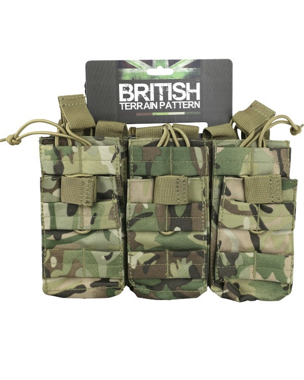 Підсумок під магазини АК KOMBAT UK Triple DUO Mag Pouch, мультікам