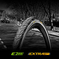 Покришка Continental Ride City,28" ⁇ 700 x 42C (40C) ⁇ 28 x 1.60, чорна, нескладана, світловідбивна, фото 4