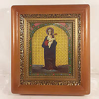 Ікона Благодатне Небо Пресвята Богородиця, лик 10х12 см, в коричневому дерев'яному кіоті