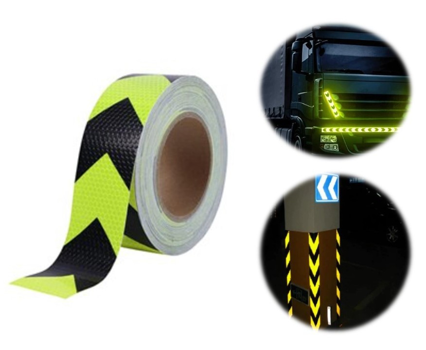 Світловідбиваюча маркувальна стрічка Reflective tape 1 метр, фото 1