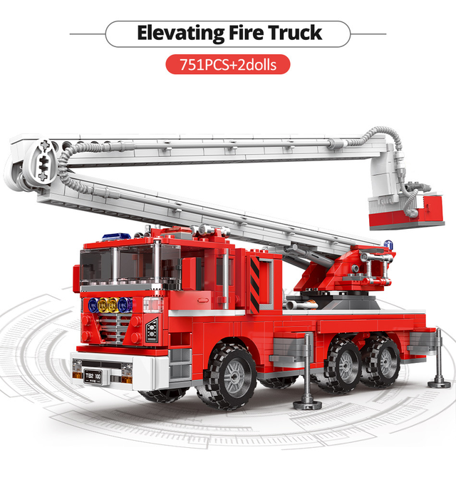 Конструктор велика пожежна машина Конструктор великий пожежний автомобіль Дитячі конструктори пожежні автомобілі
