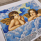 В500 Ангели в хмаринках, набір для вишивання бісером картини, фото 3