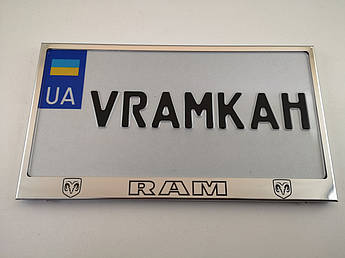 Номерна рамка для авто DODGE RAM, рамка під американський номер