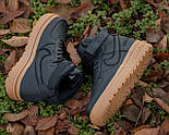 Зимові чоловічі кросівки Nike Air Force 1 W High Gore-Tex теплі на хутрі вискоі. Чоловічі ботинки зимові, фото 7