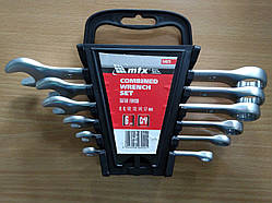 Набір ключів комбінованих, 6 - 17 мм, 6 шт., Matrix (154029), хромванадієвої сталі 72504 - E