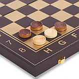Шахи, шашки, нарди 3в1 шкірозамінник L3508 (MR08697), фото 3