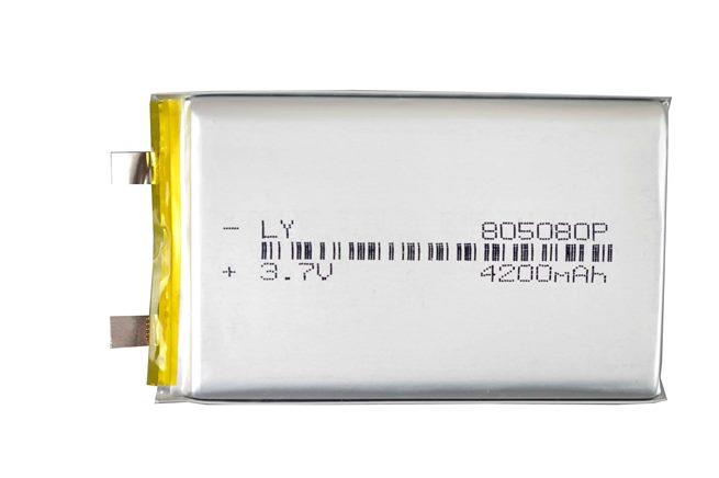 Акумулятор літієво-полімерний 4000mAh 3.7v 805080 Li-Pol без плати контролера