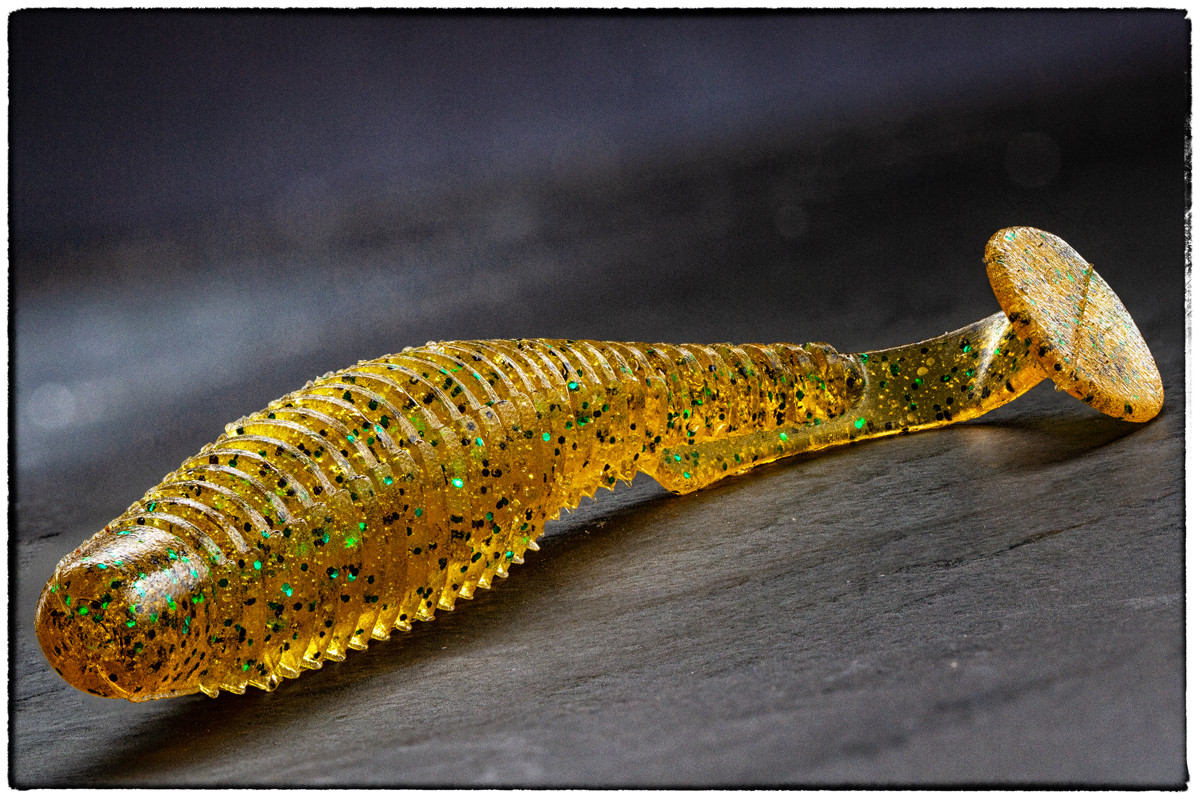 Силікон Fishup U-Shad 3" #036 Caramel/Green & Black, фото 1