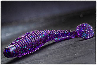 Силікон Fishup U-Shad 3" #060 Dark Violet/Peacock & Silver