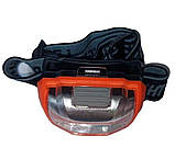 Ліхтар налобний Headlight Nf-t835 працює від батарейок, 3 режими роботи, фото 5