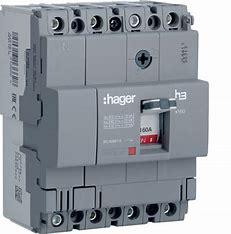 Силовий автоматичний вимикач 160А 18kA 4 полюси HDA161L x160 Hager, фото 1