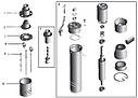 Насос свердловинний шнековий VOLKS pumpe 4QGD 2,5-60-0,75кВт 4 дюйми +кабель 15м (000010726), фото 6