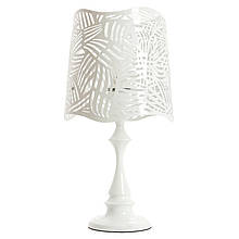 Настільна лампа білого кольору з перфорацією на абажурі (ZD012TW), Elisey