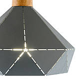 Люстра підвіска сіра з полігональним дизайном (ZD038B/D300 (grey)), Elisey, фото 3