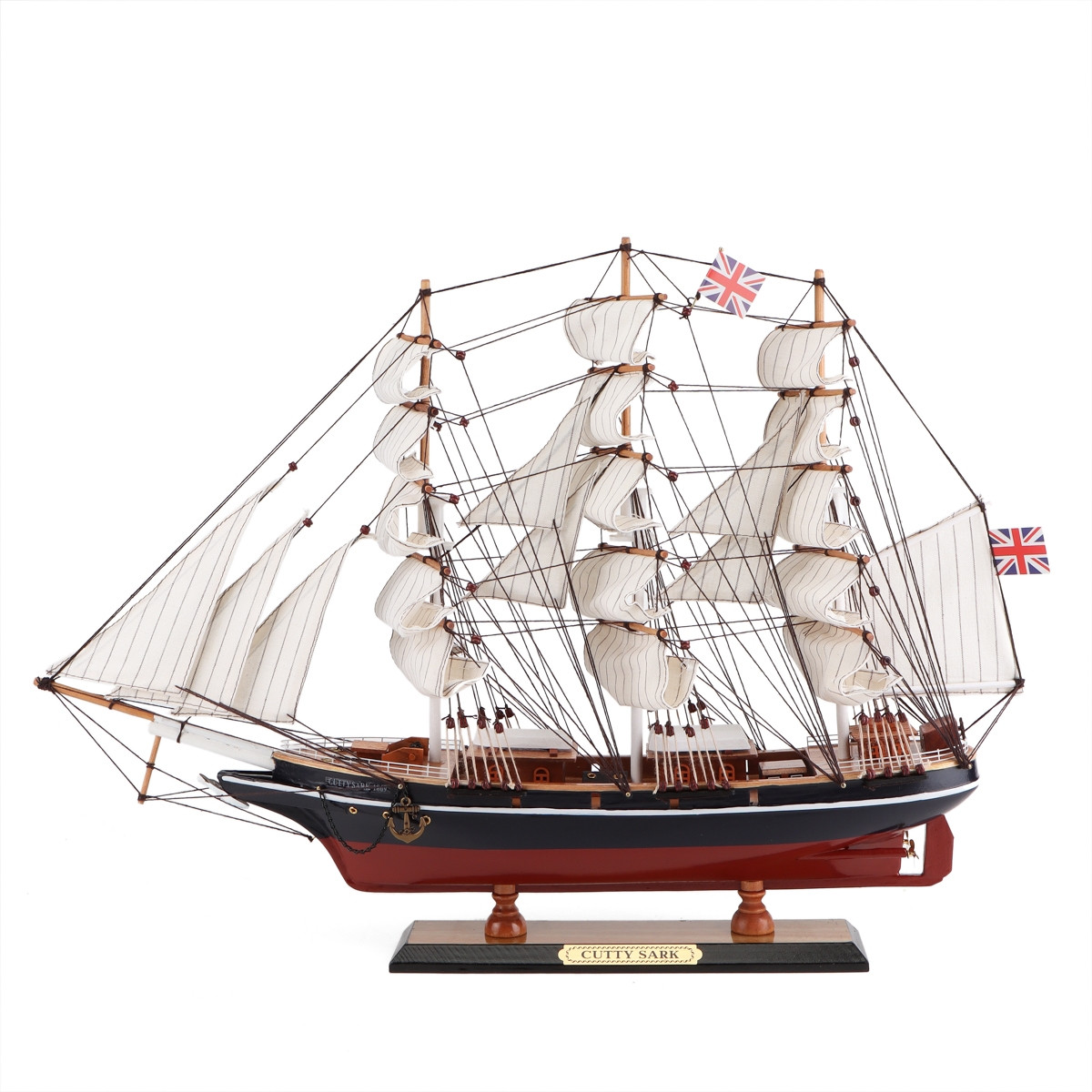 Дерев'яна модель корабля "Cutty Sark" 64 см (САМОВИВИЗ АБО ОКРЕМА ТТН) (8937-009), Elisey