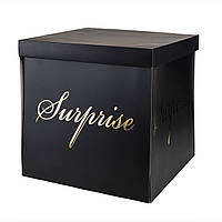 Коробка "Великий сюрприз" 50*50, чорна (8916-007-1), Картон, Elisey