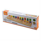 Набір для навчання рахунку дерев'яний Viga Toys Цифри та рахунок математичний набір, фото 3