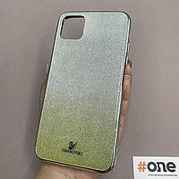 Чехол для iPhone 11 Pro Max стеклянный чехол с блестками на телефон айфон 11 про макс золотой q9u
