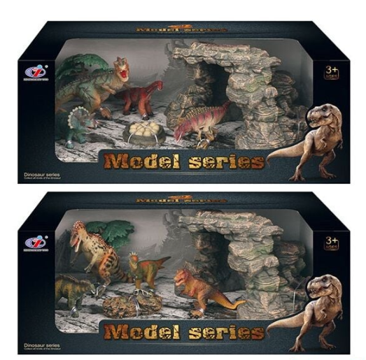 Набір динозаврів Model Series із печерою