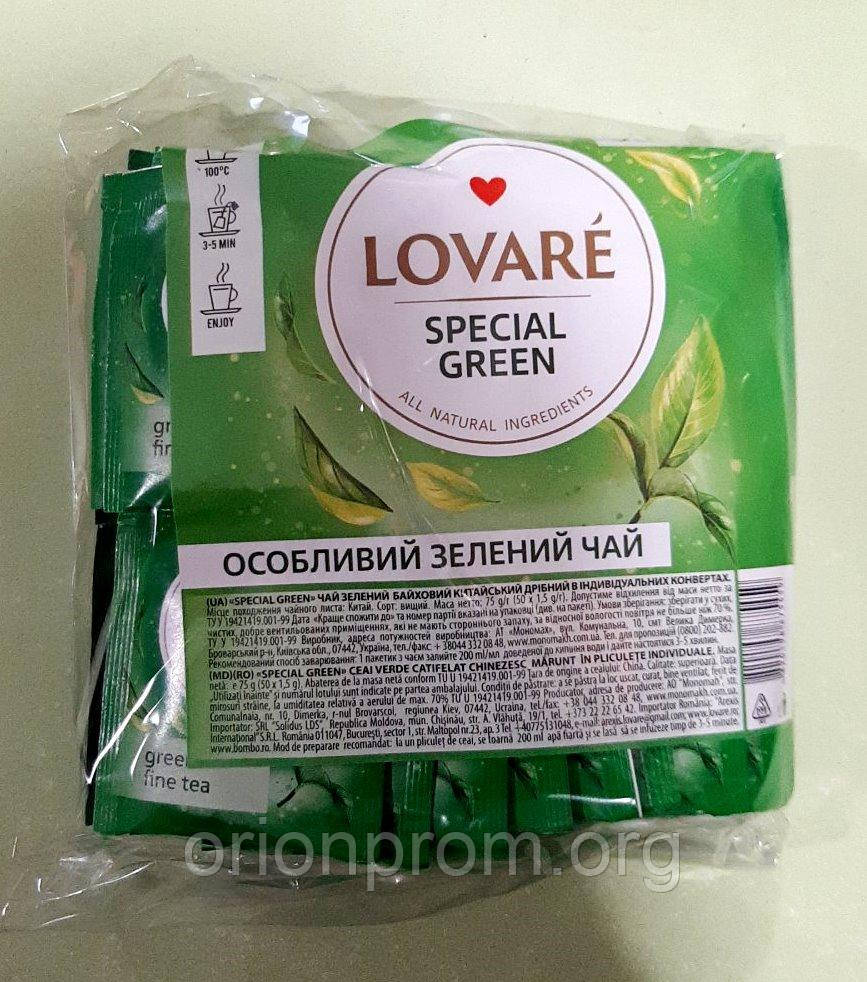 Чай Lovare Зелений 50 пакетів