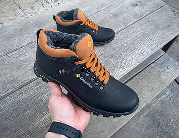 Шкіряні чоловічі зимові черевики розміри 40-45