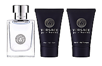 Versace Pour Homme набор mini edt 5ml + af/shave 25ml + sh/gel 25ml