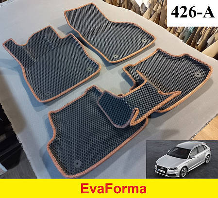 3D килимки EvaForma на Audi A3 (8V) '12-20, 3D килимки EVA, фото 1