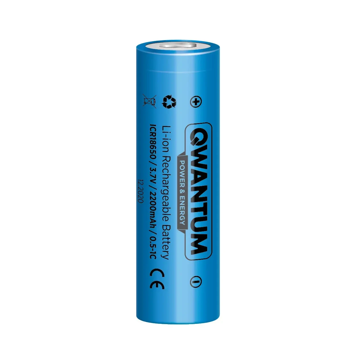 Акумулятор Quantum Li-ion ICR18650, 2200mAh, 0.5-1С (шт)