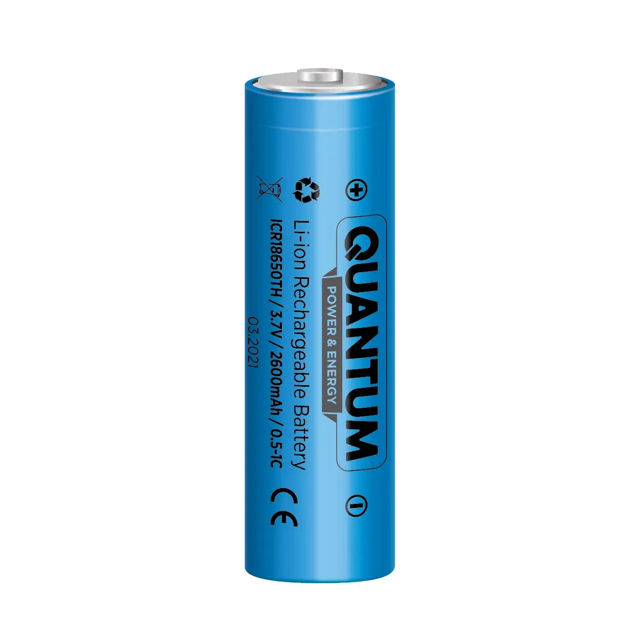 Акумулятор Quantum Li-ion ICR18650, 2000mAh, 0.5-1С (шт)