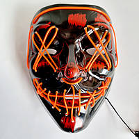 Неоновая маска Purge Mask Судная ночь, оранжевая