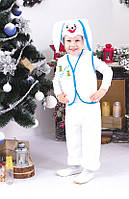 Новорічний карнавальний костюм для діток Зайчик рвана махра універсального розміру 92-110см