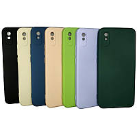 Силіконовий чохол з мікрофіброю для Xiaomi Redmi 9A (Різні кольори)